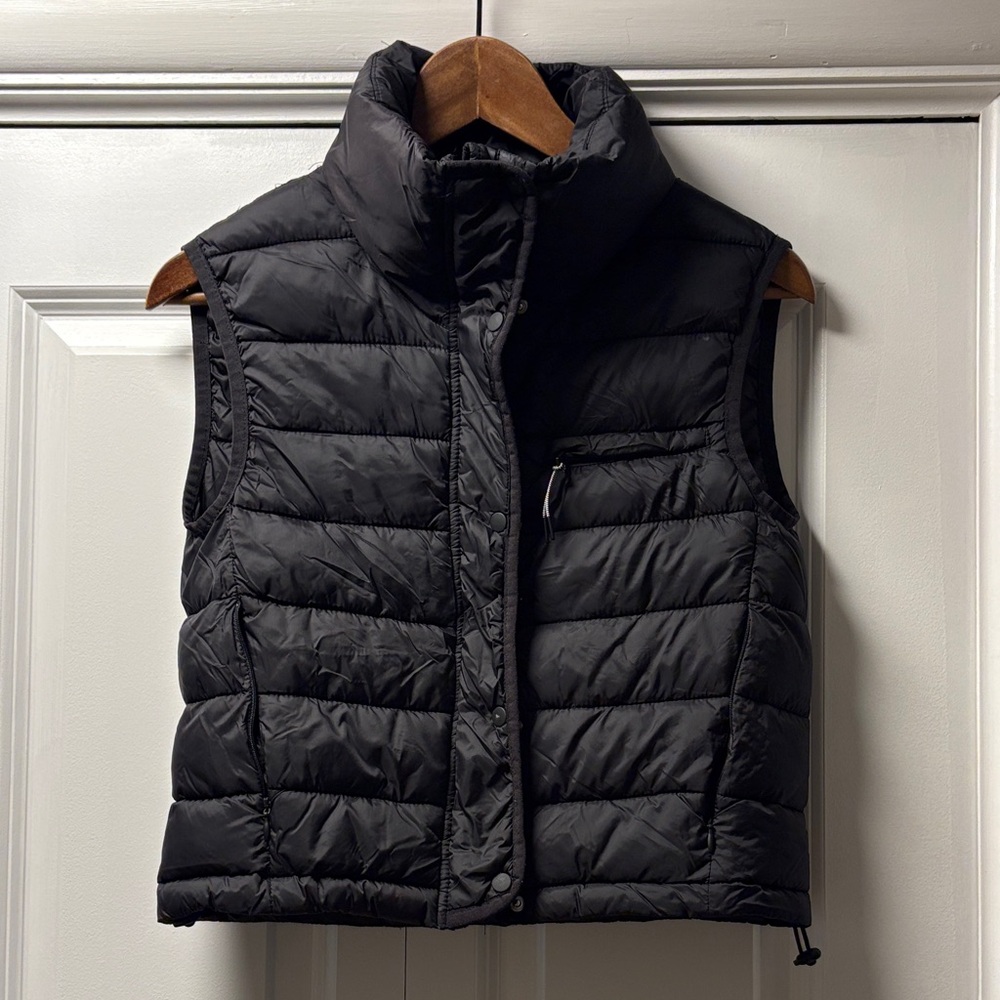 Zara Quilted Black Vest